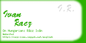 ivan racz business card